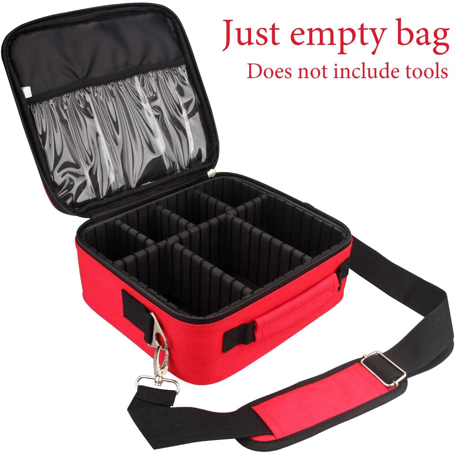 First Aid Kit,Professional Waterproof Premium Nylon First Aid Bag with EVA Separator,Just Empty Case: Health & Personal Care