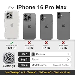 Follaroma for iPhone 16 Pro Max Case, Heavy Duty