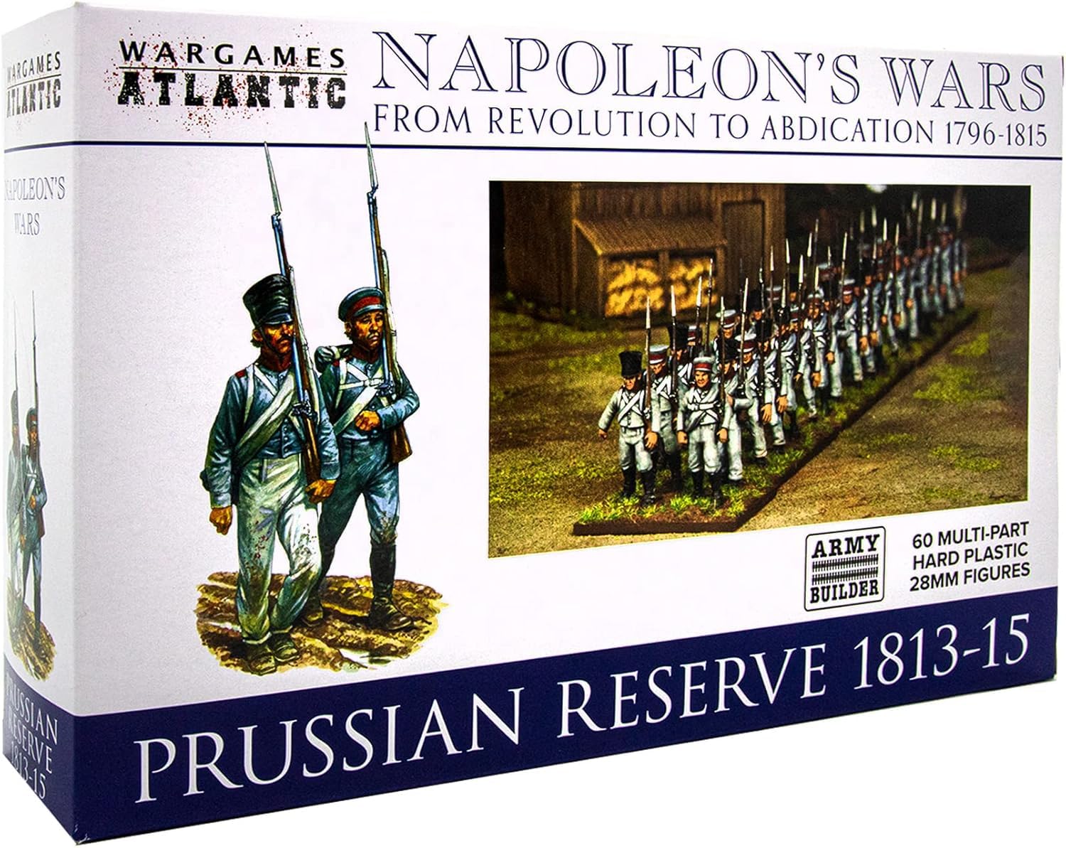 Wargames Atlantic - Napoleon's Wars: Prussian Reserve 1813-1815 (60 Multi Part Hard Plastic 28mm Figures)