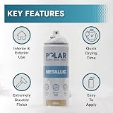 Polar Metallic Spray Paint 400ml Gold Plastic Metal Wood Glass Ceramics view 2