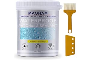 MAOHAM Liquid Waterproof Sealant,Invisible Waterproof Agent Transparent Repairing Leak Waterproof Adhesive, Indoor & Outdoor Waterproof Coating (350G/12 OZ)