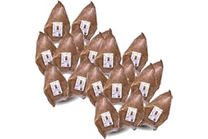 Barking Buddha Original Large White Cow Ears | Premium Dog Chews | All Natural, No Additives, Gluten Free | Peanut Butter - 20 Pack