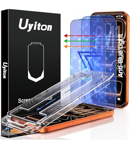 2 Pack) For Apple IPhone 17 Pro Max Tempered Glass Screen Protector, Full Coverage, Anti Scratch, Bubble Free Case Friendly Fingerprint Resistant HD - View #2