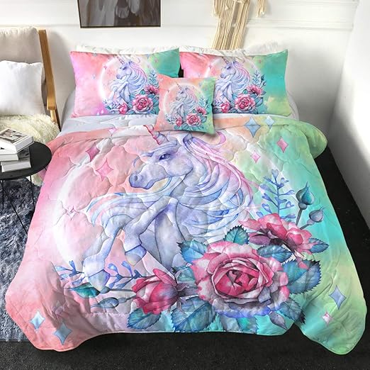 unicorn comforter set king