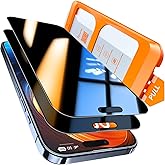 TOCOL for iPhone 16e / iPhone 13 Privacy Screen Protector True 25°Anti Spy 9H+ Hardness Tempered Glass for iPhone 13 Full Coverage Screen Protector Easy Installation 2 Pack
