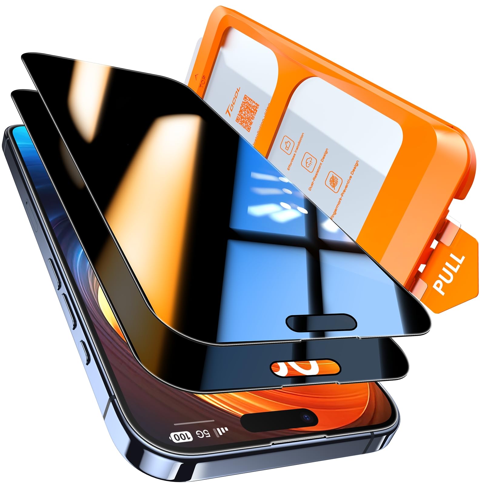 TOCOL for iPhone 16e / iPhone 13 Privacy Screen
