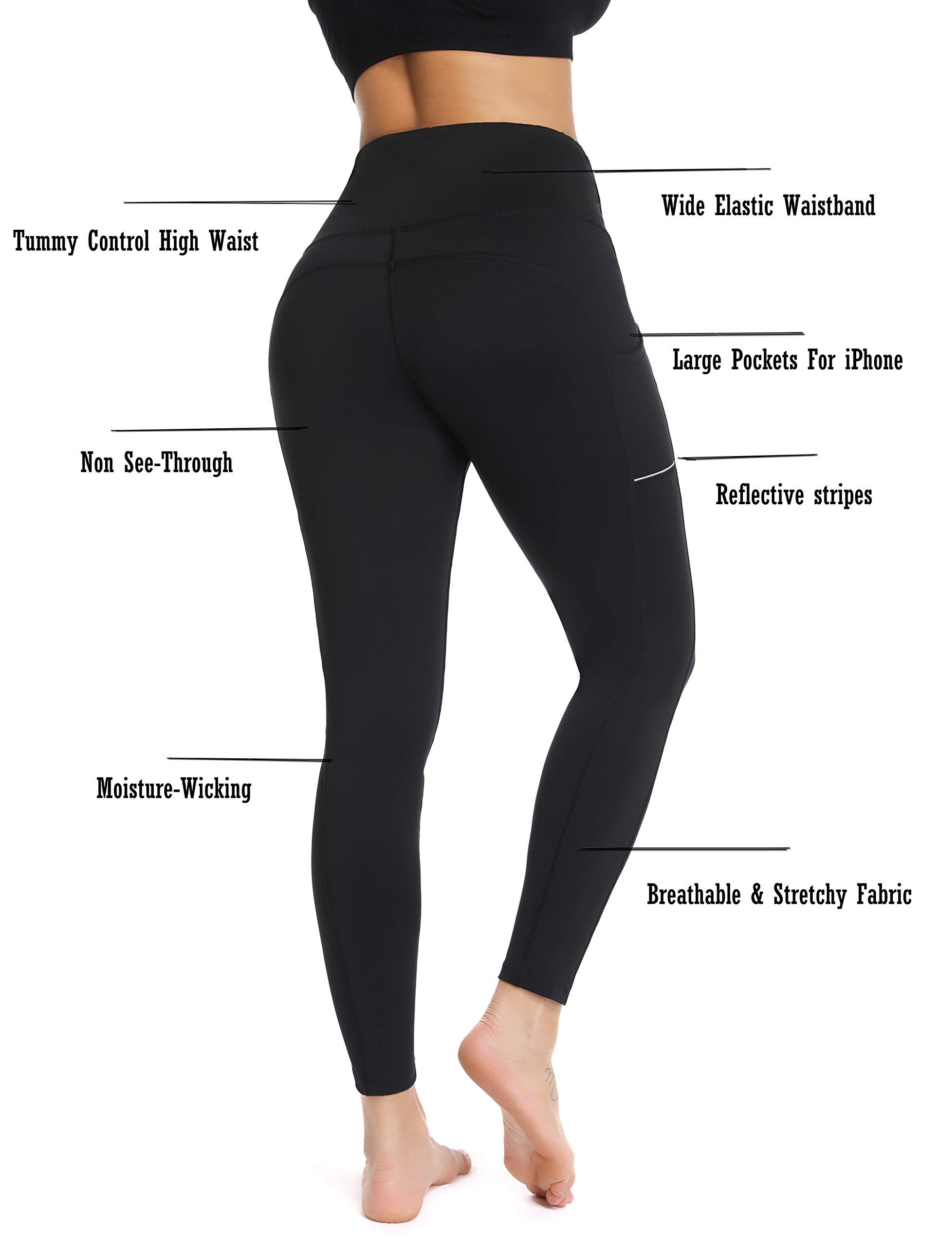 Olacia Workout Leggings for Women High Waisted Leggings Tummy Control