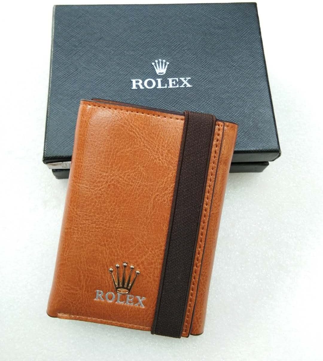 Genuine Leather 3 Folding Men's Wallet,with a beit Fixed Wallet (Beige)