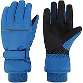 Azarxis Kids Snow Ski Gloves, Children Winter Waterproof Windproof Warm Touchscreen Snowboard Gloves for Boys & Girls
