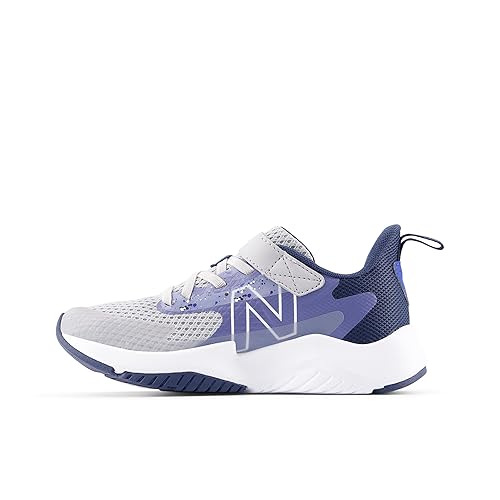 New Balance Kid's Rave Run V2 Hook & Loop Running Shoe, Raincloud/Dream State/Nb Navy, 8.5 XW Toddler
