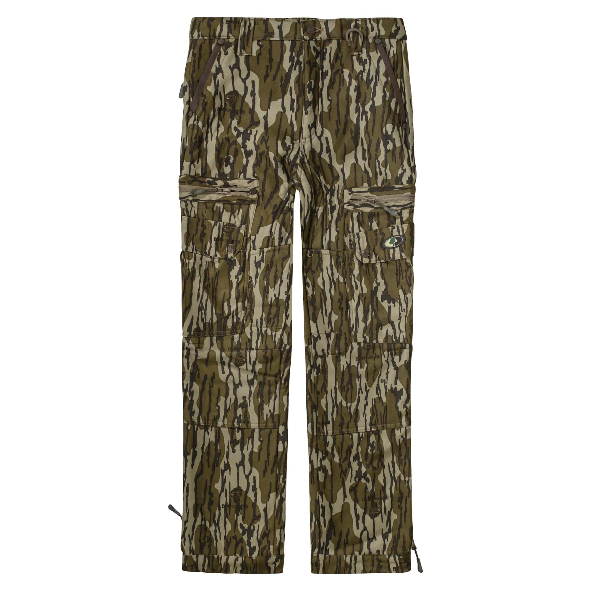Mossy Oak Boy’s Camo Hunting Pants Youth Sherpa Fleece, Original Bottomland