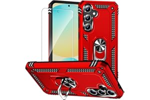 for Samsung Galaxy S24 FE Case with Screen Protector, 360°Military Grade Rotatable Kickstand (Heavy Duty) Shockproof Protecti