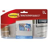 Command Large Caddy, Holds up to 4 lb, 8.6" x 3.1" x 3", 1 Caddy with 4 Strips, Damage-Free Organization Wall Mount to Cabinet, Kitchen, Pantry, Closet, or Under Sink