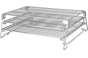 FlameDuty 21" 3-Tier Foldable Sliding Jerky Racks for Traeger, Pit Boss, GMG, Camp Chef and More Smoker Grills, 830"² Cooking Space Expansion Accessory for Barrel Pellet Grills