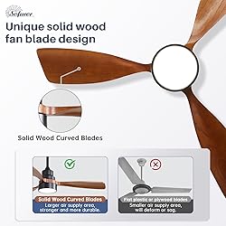 Sofucor 48 Inch Ceiling Fans with Lights, Smart
