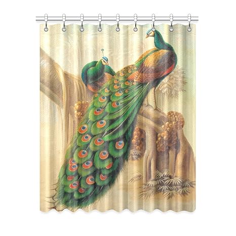 Buy Lumosprint Peacock Window Curtain Panels Door Window Curtains