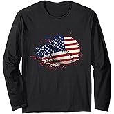 Funny Vintage Baseball Player Boys Kids 8-10 Long Sleeve T-Shirt