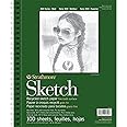 Strathmore 400 Series Sketch Pad, Recycled Paper, 9x12 inch, 100 Sheets - Artist Sketchbook for Drawing, Illustration, Art Class Students