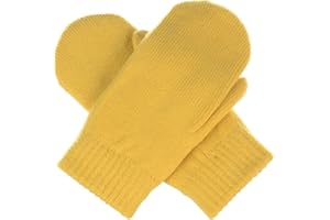 Be Your Own Style BYOS Unisex Winter Toasty Warm Solid Glitter Fleece Lined Knit Mitten Gloves