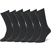 Easton Marlowe Mens Dress Socks Seamless Toe Soft Comfortable Combed Cotton Many Colors Long Mid Calf Crew Mens Socks