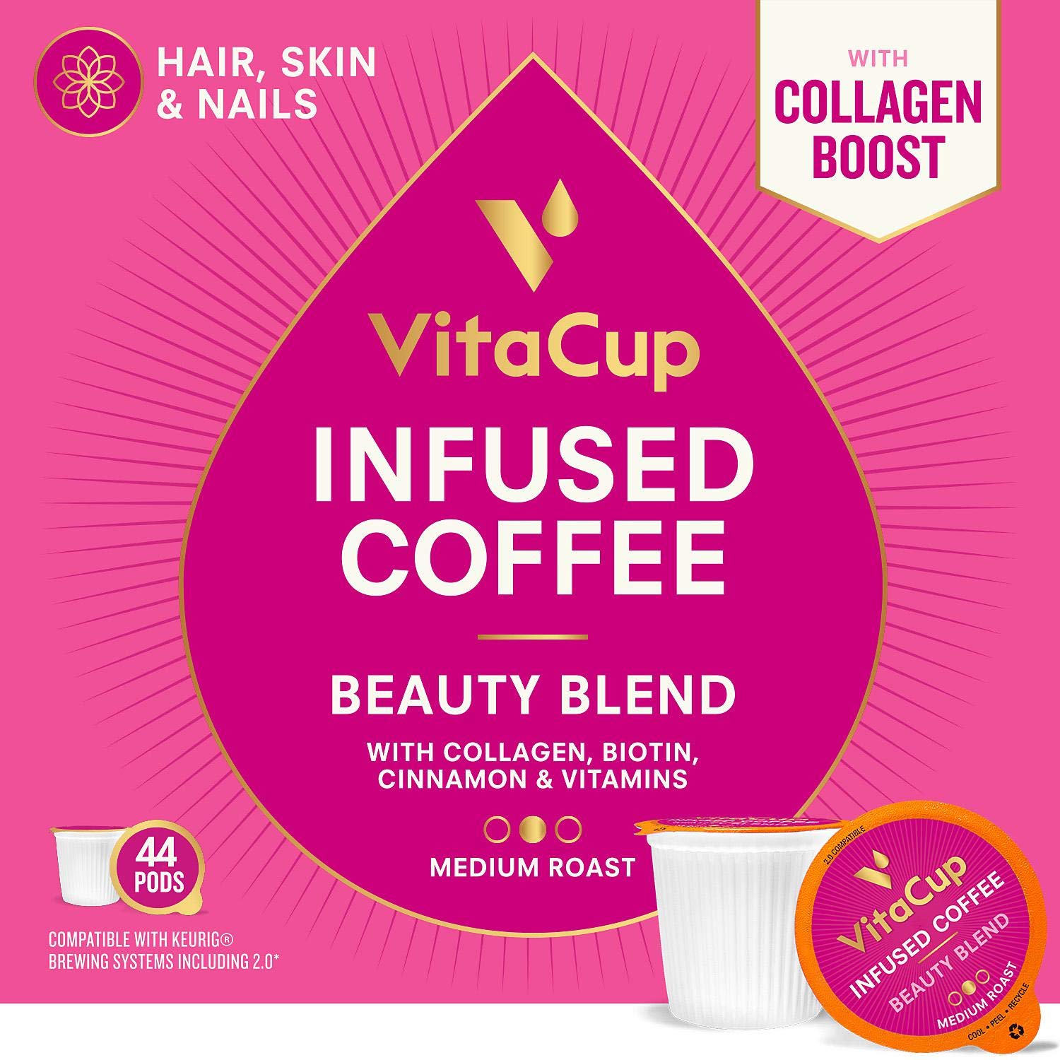 Evaxo Beauty Blend Coffee Pods (44 ct.)