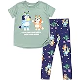Bluey Bingo Girls T-Shirt and Leggings Outfit Set Toddler to Big Kid