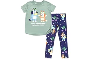 Bluey Bingo Girls T-Shirt and Leggings Outfit Set Toddler to Big Kid