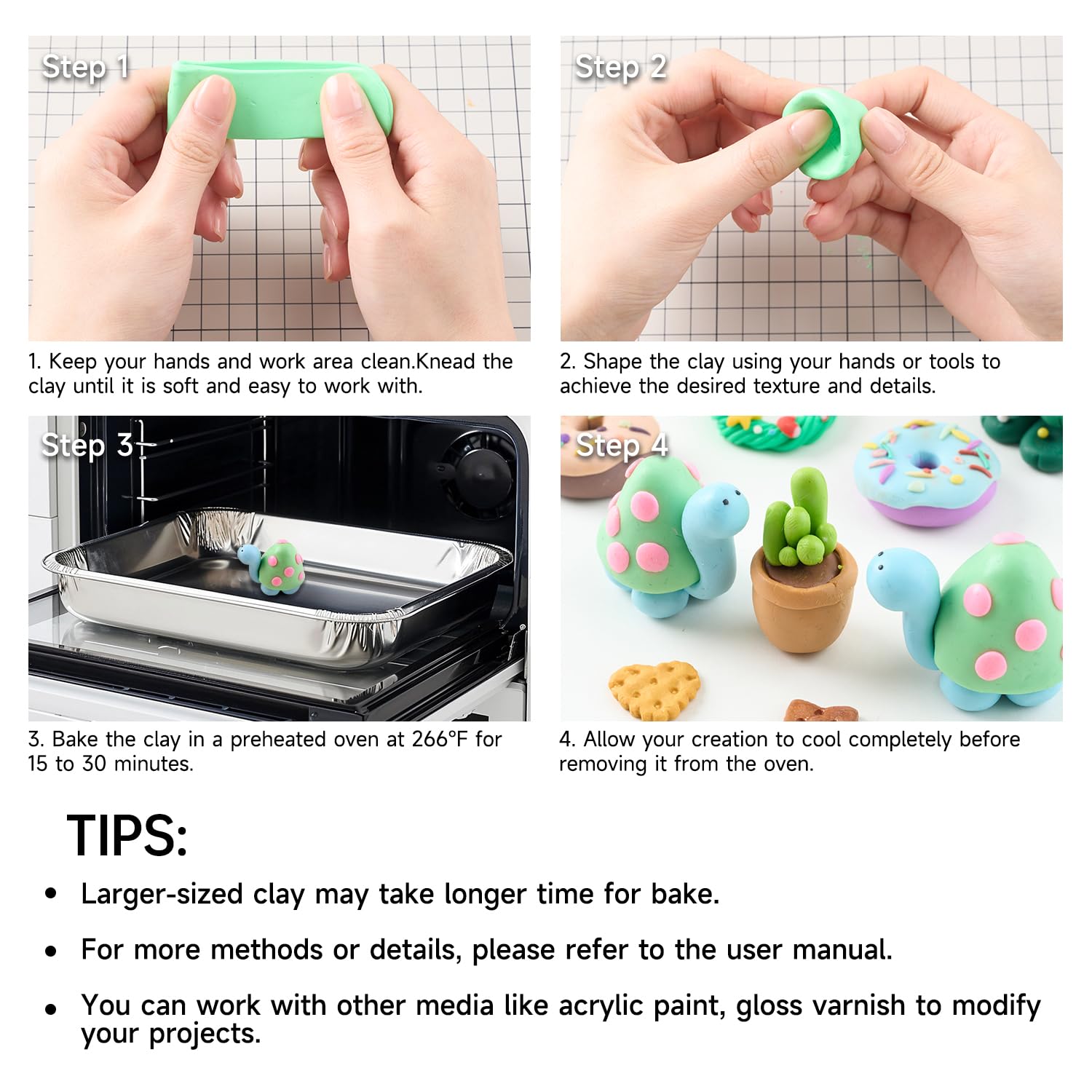 Shuttle Art 82 Colors Polymer Clay Kit with 19 Clay Tools, 16 Kinds of Accessories, Non-Toxic, Non-Sticky, Ideal DIY Art Craft Gift for Kids Adults
