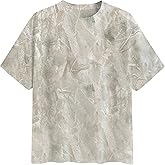 DURUNUL Oversized Camo T Shirts for Women Men Maple Leaf Short Sleeve Camo Tee Shirt Summer Casual Graphic Tops Streetwear