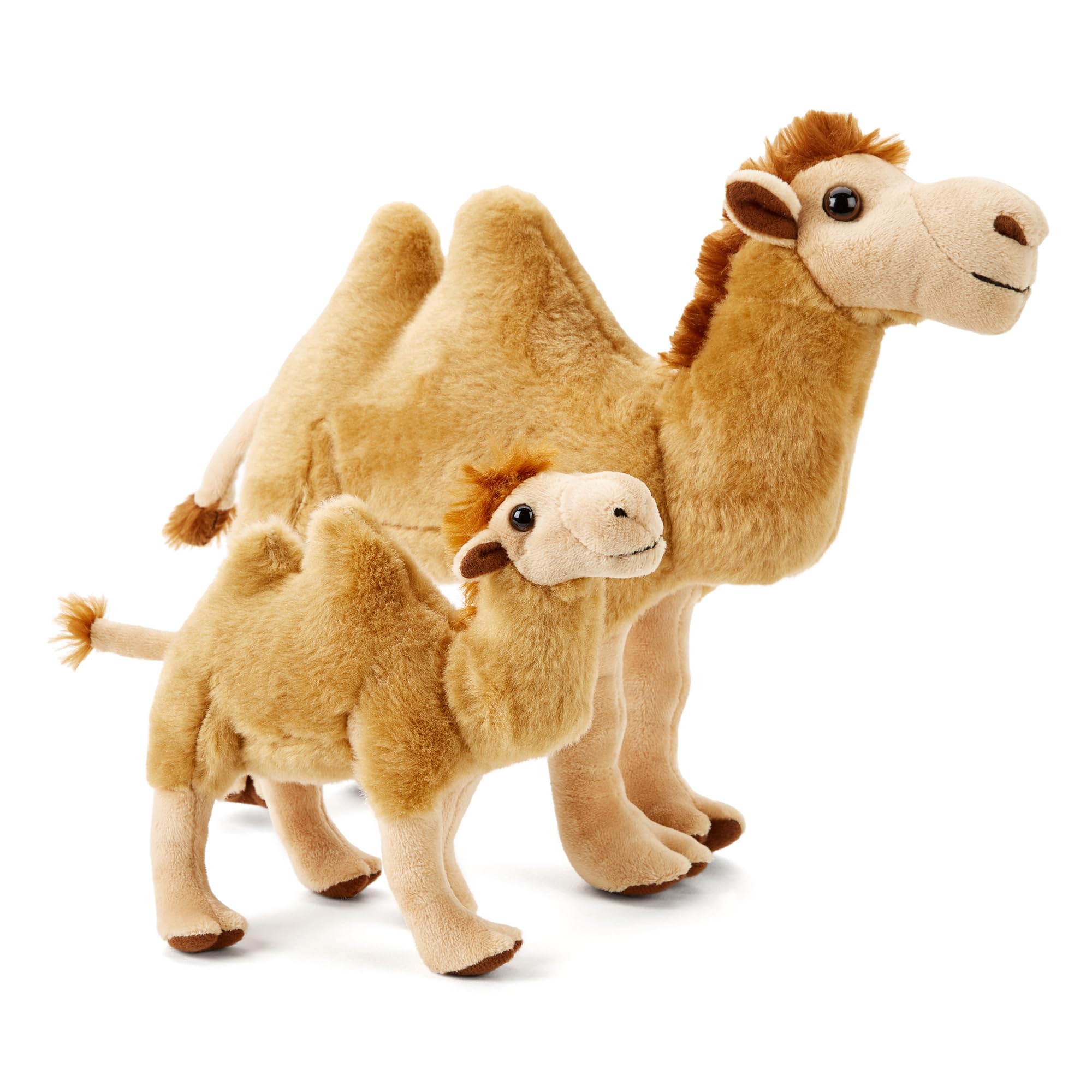 Zappi Co 100% Recycled Bactrian Camel Plush Twin Set (Medium+Small) Soft Cuddly Eco Friendly Collection for Newborn โ image 1