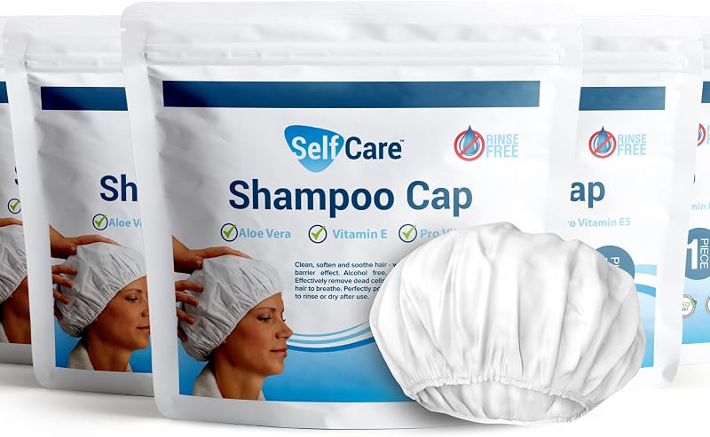 Self Care Waterless Shampoo Caps 5 Pack No Rinse Aloe Vera Pro Vitamin B5