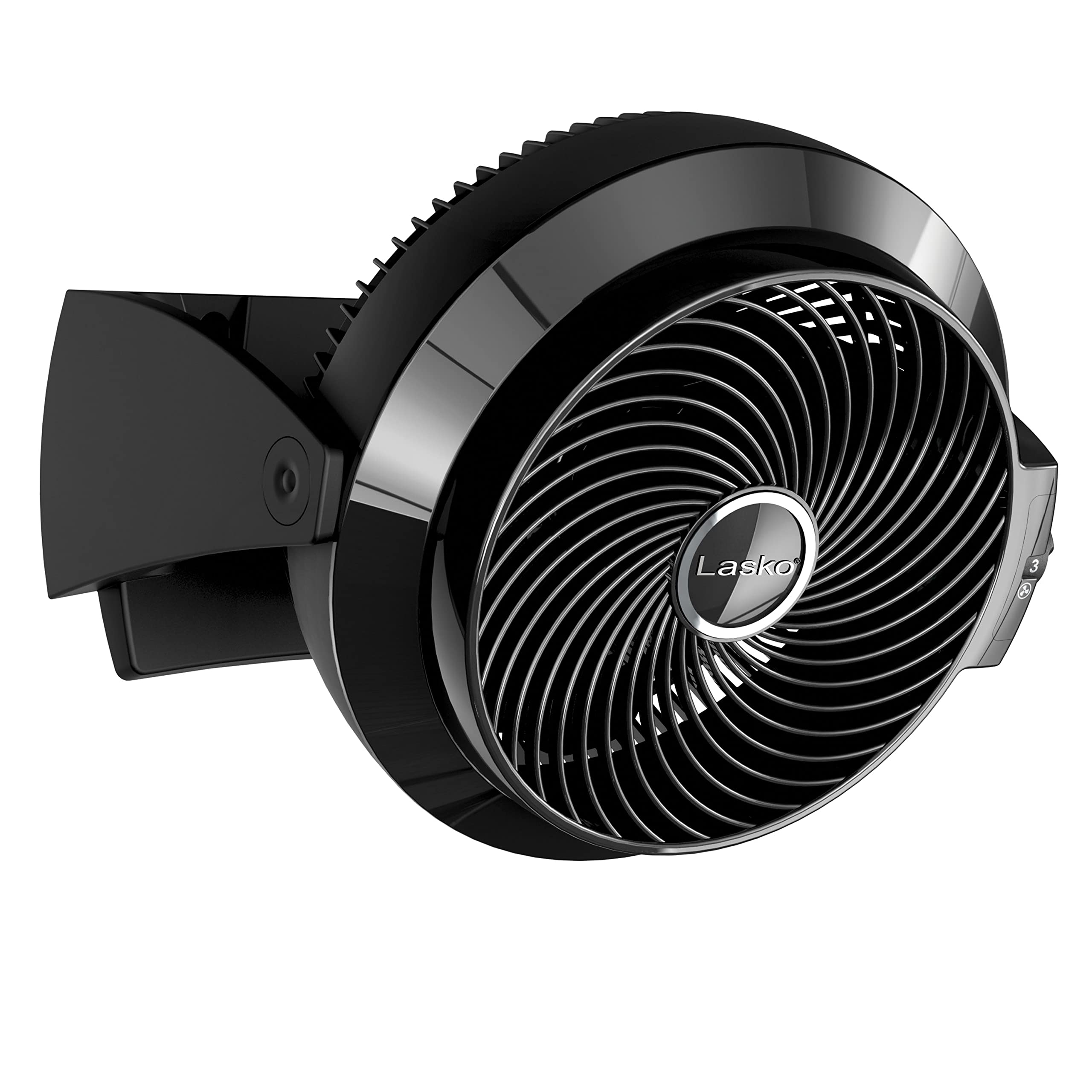 Lasko 3635 10-Inch Blades Air Flexor Floor or Wall Mount Fan, Black