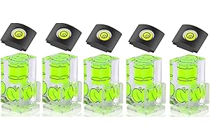 Pasuihcay 10 Pack Hot Shoe Level,Hot Shoe Bubble Level Camera Hot Shoe Cover 2 Bubble Spirit Level for DSLR Film Camera