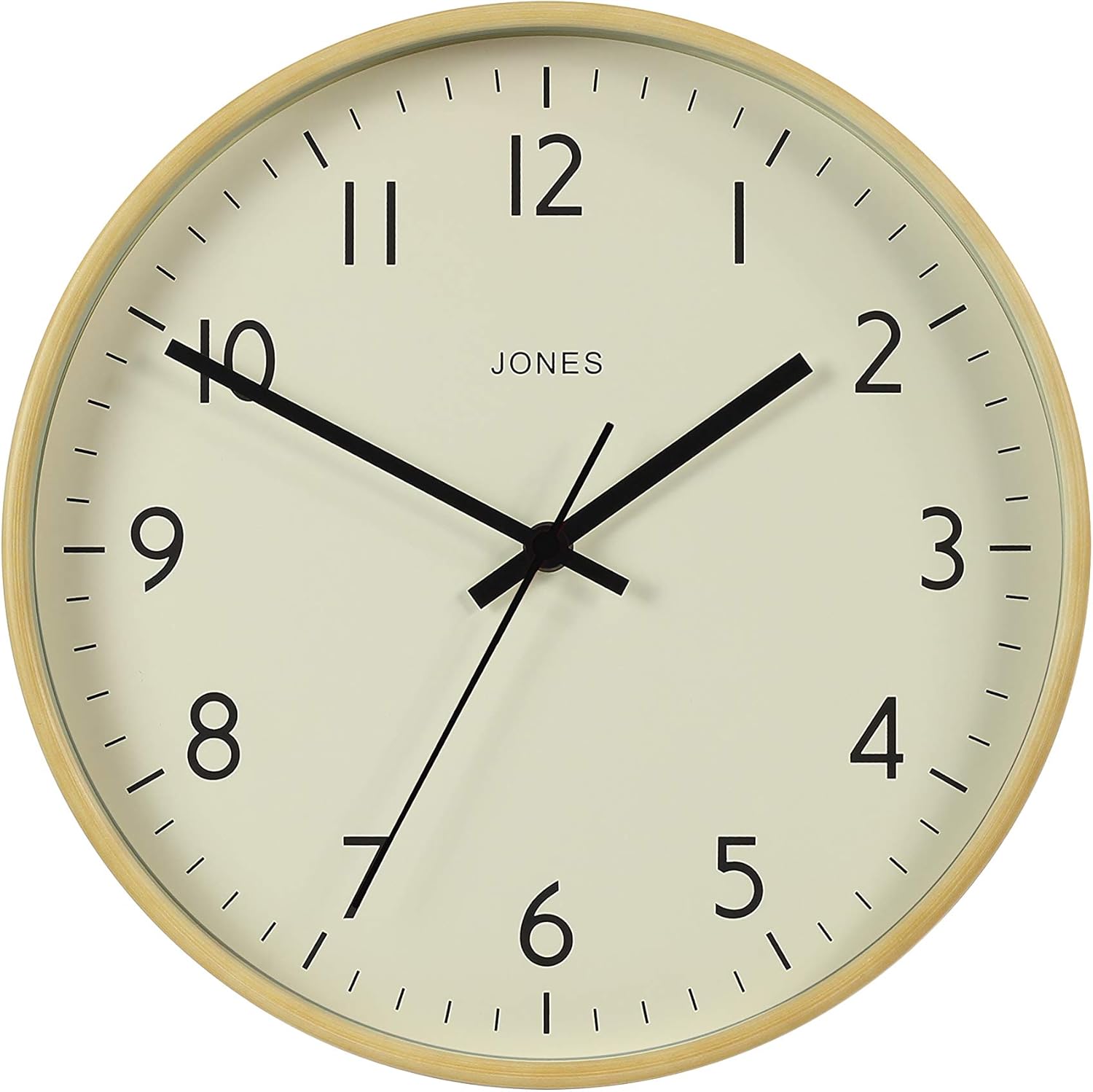 Jones Clocks® Studio Large Round Wall Clock Modern Colour Design