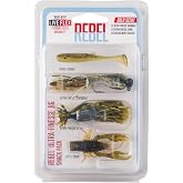 Rebel Ultra Finesse Jig Snack Pack Fishing Lure Kit &ndash; LIVEflex Soft Plastic Micro Jig Set, 1.5&rdquo; 3/32 oz, Snag Resistant Panfish &amp; Bass Jig for Clear Water, Multi-Scenario Freshwater Fishing