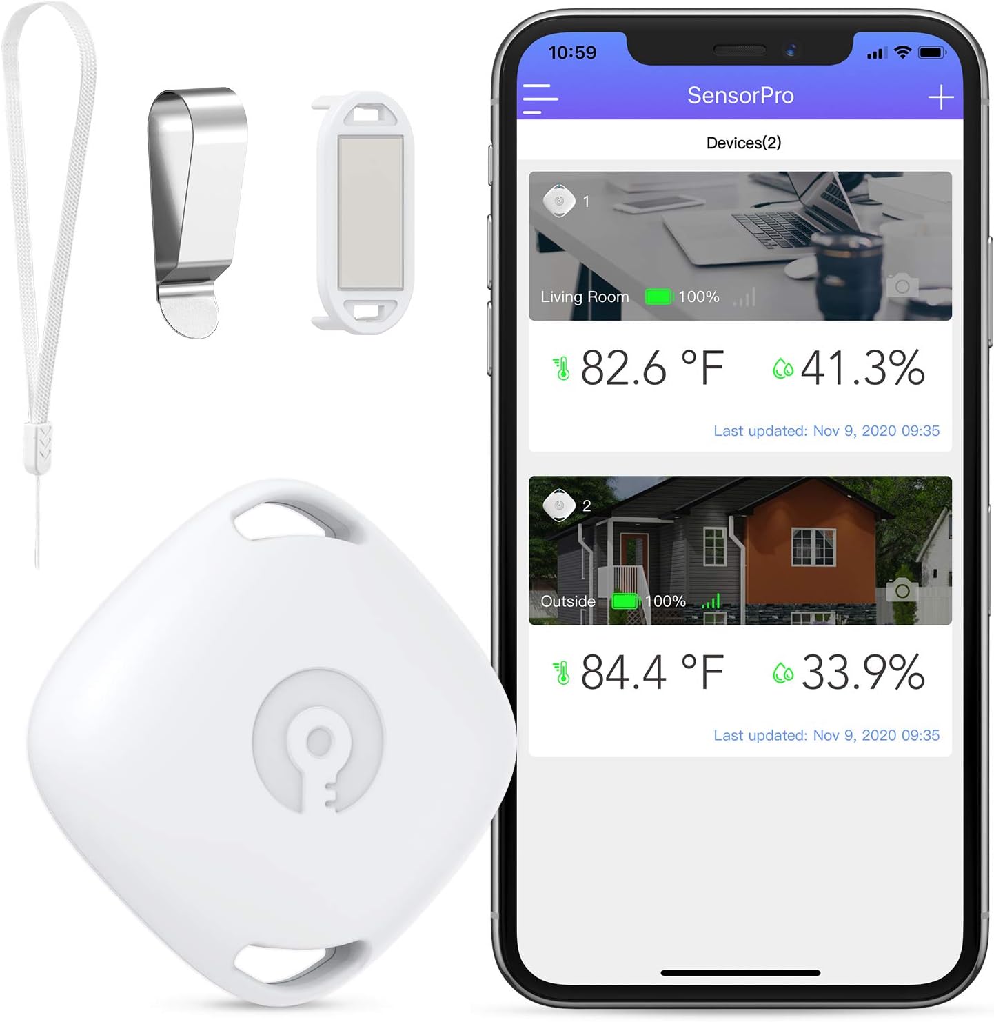 Brifit Wireless Thermometer Hygrometer, Bluetooth 5.0 Room Temperature