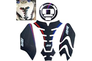 KOEYISEY For S1000RR S1000R HP4 Before 2018year Tank Pad 5D Real Carbon Fiber Motorcycle Fuel Tank Pad Kit Pad Motorcycle Decal Vinyl Tank Protector