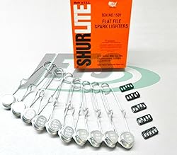10 Shurlite Single Strikers Spark Lighters with 25