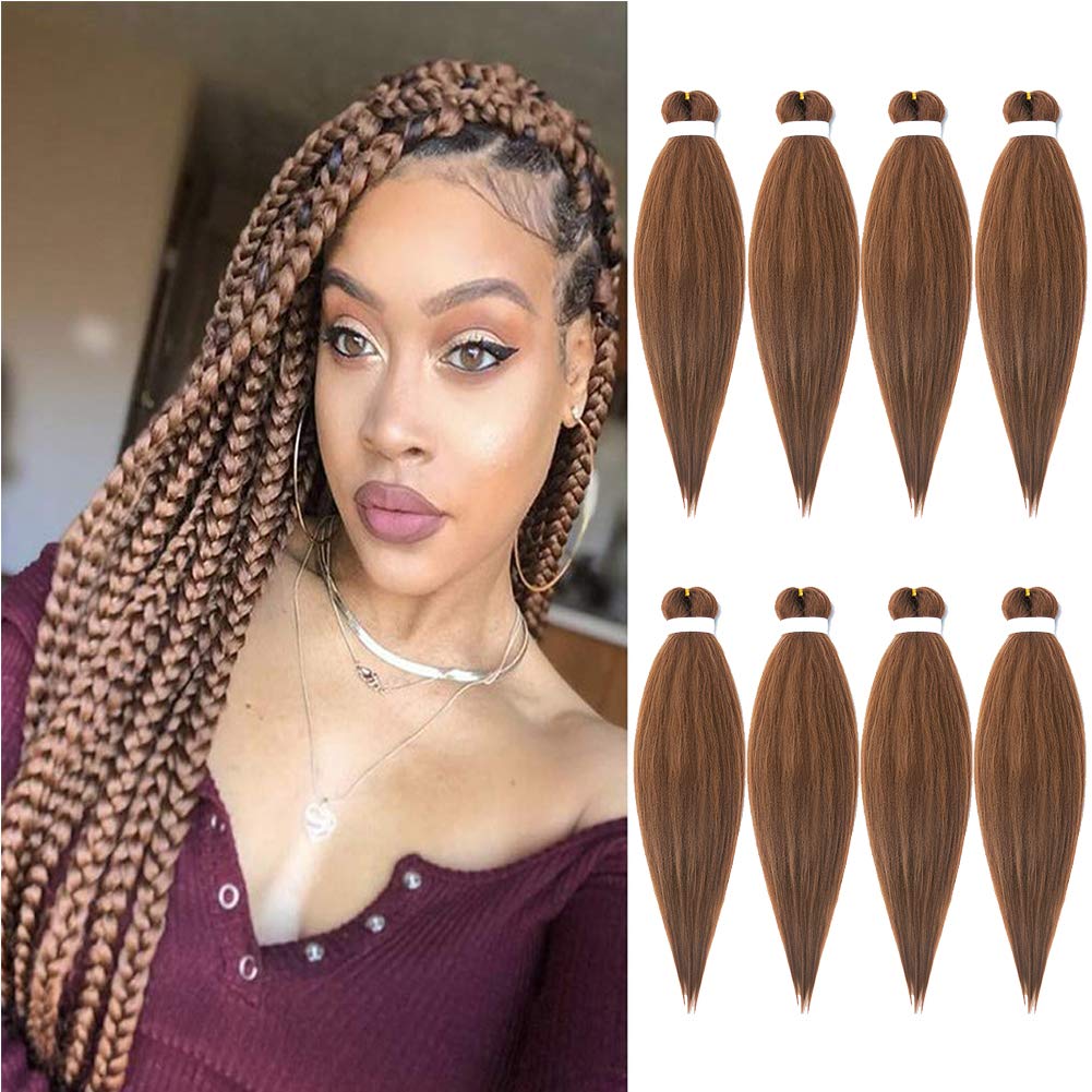 I&K EZ Pre-stretched Braiding Hair Soft Yaki 8 Packs 26 Inch - #30