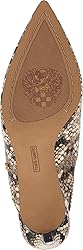 Vince Camuto Women's Kylien Pump, Black/Cream Snake