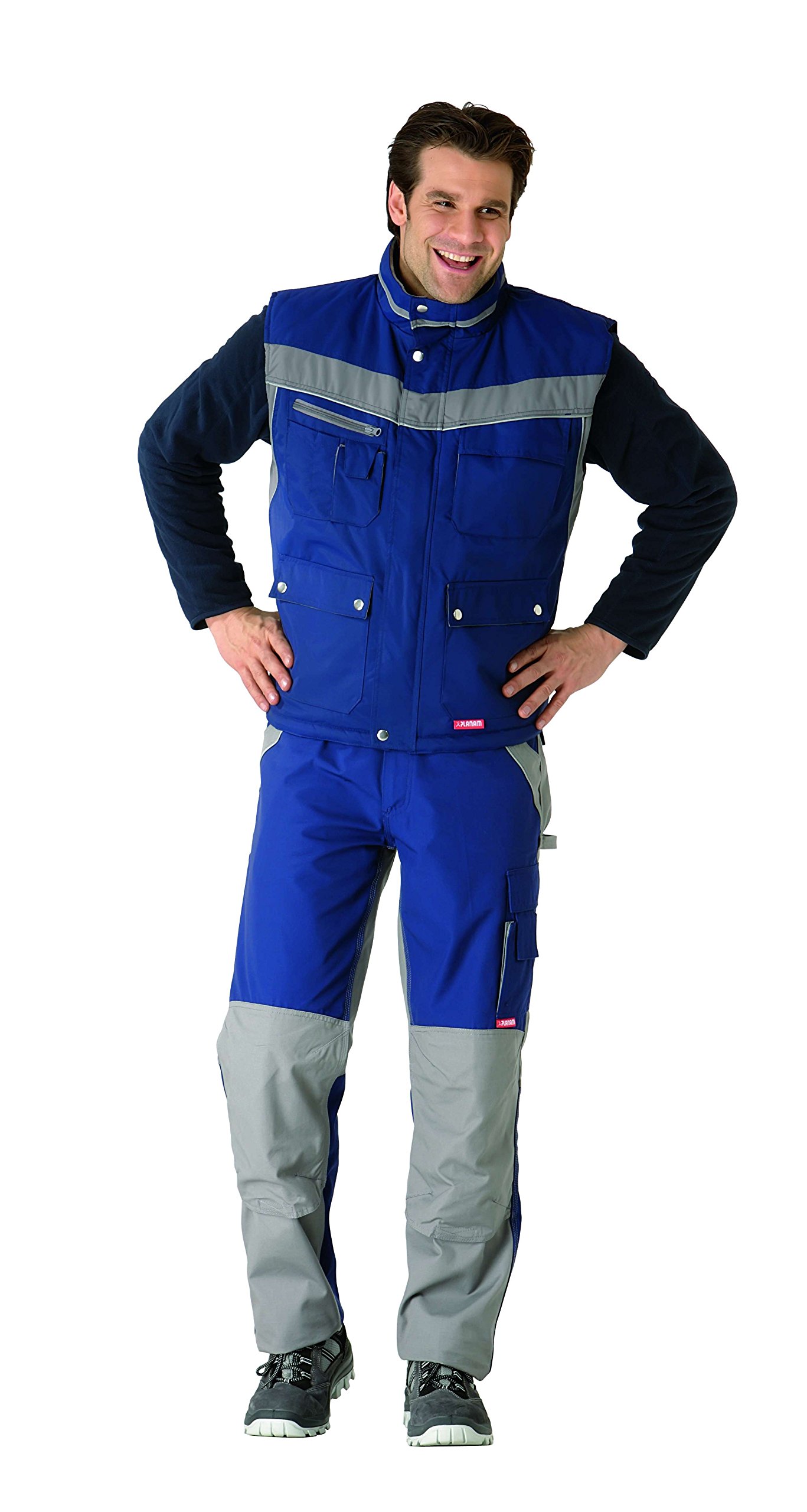 Planam 2582044 Size Small "Plaline" Winter Vest - Navy/Zinc