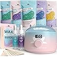 Tress Wellness Waxing Kit for Brazilian Wax - Easy to Use - For Sensitive Skin - Digital Display, Pink to Teal
