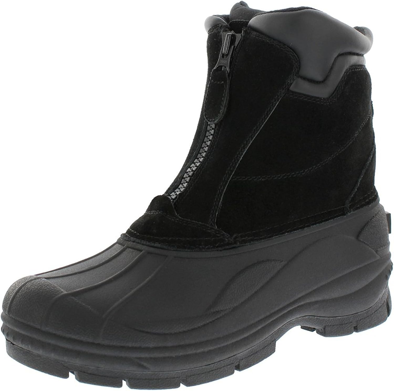 Woodstock Mens Cold Weather Boots with Front Zipper