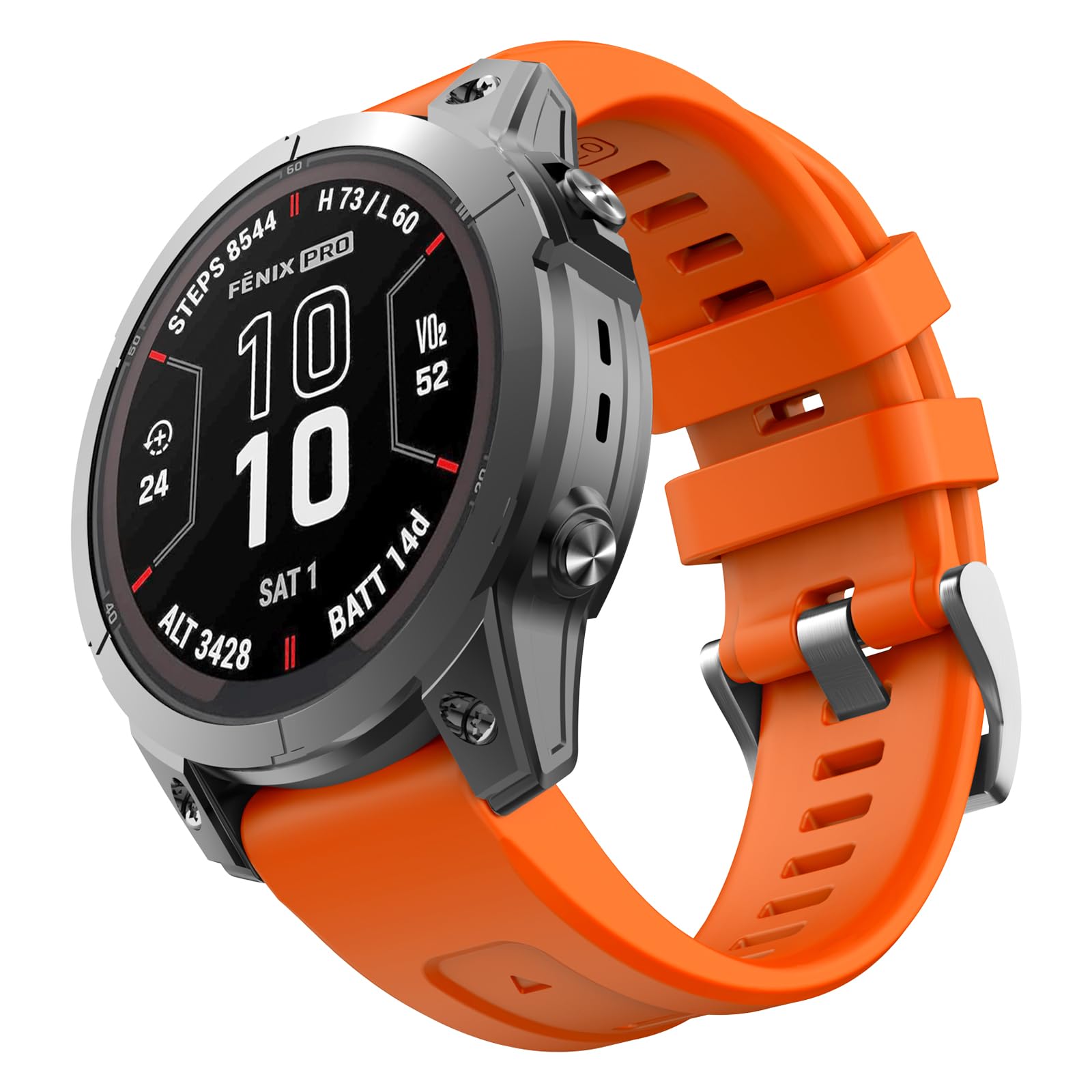 OVERSTEP Compatible for Garmin Fenix 7s/7s Pro/Solar - Soft Silicone 20mm Width Replacement Band Watch Strap