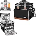ORKELS Travel Carrying Case for Bartesian Premium Cocktail Machine – Insulated Cooler Bag for Cocktail Capsules, Menu & Accessories, Compatible with Bartesian Portable Cocktail Maker, Black