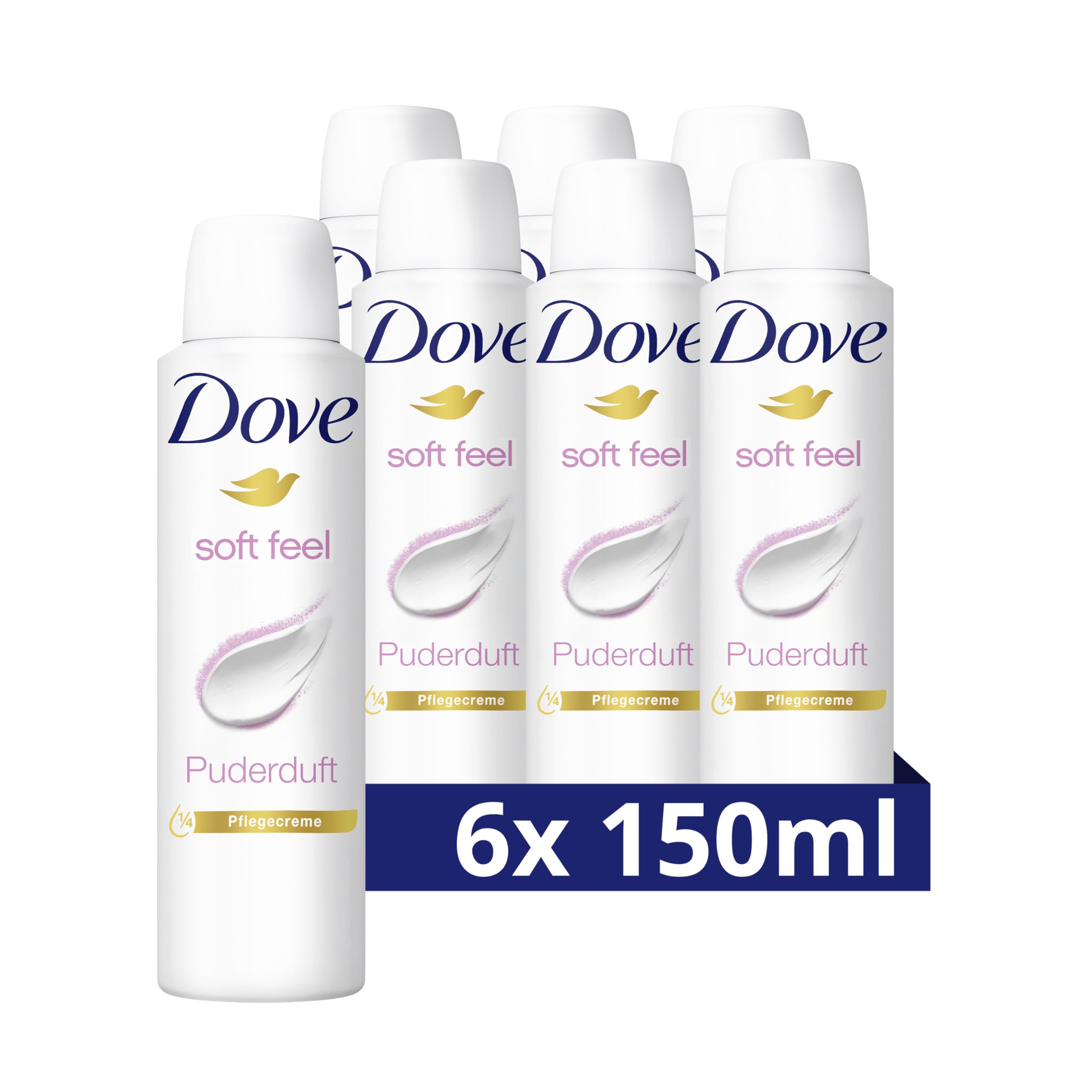 Dove, soft feel antiperspirant deodorant spray, 150 ml, set of 6