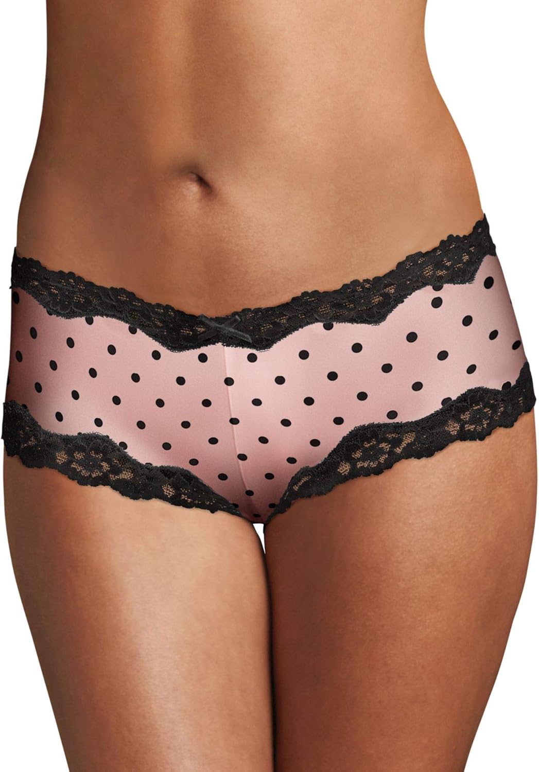 Maidenform Women's Cheeky Panty Micro with Scallop Lace Trim Hipster