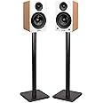 Fluance Ai61 Powered 2-Way 2.0 Stereo Bookshelf Speakers with Speaker Stands 6.5" Drivers 120W Amplifier for Turntable Bluetooth 5 Wireless Music Streaming - RCA Optical USB & Sub Out (Lucky Bamboo)