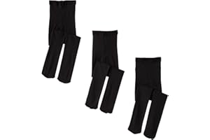 Jefferies Socks Girls' Smooth Tights (Pack of 3)
