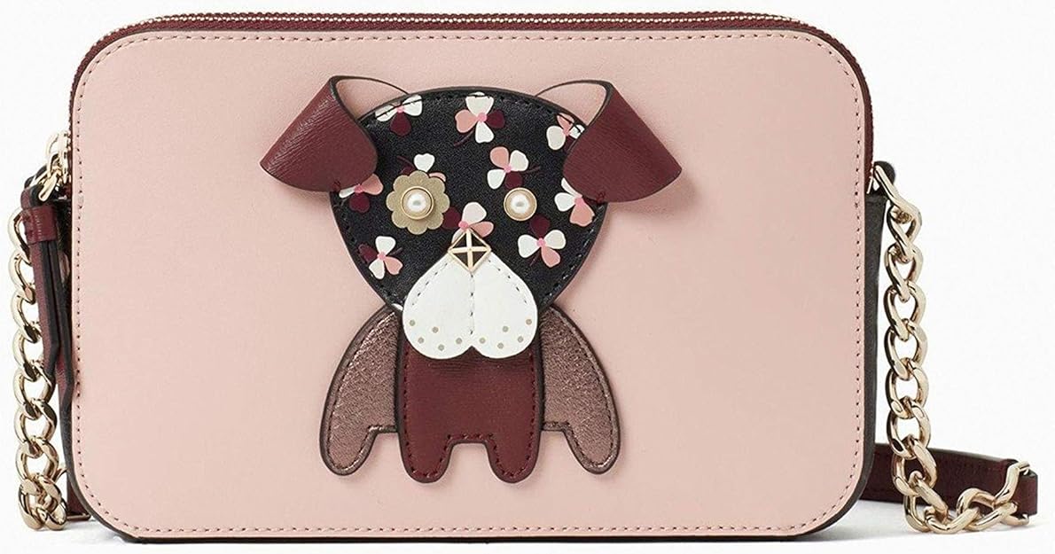 Kate Spade New York Kate Spade Floral Pup Dog Novelty Cross Body Bag, Medium Handbags